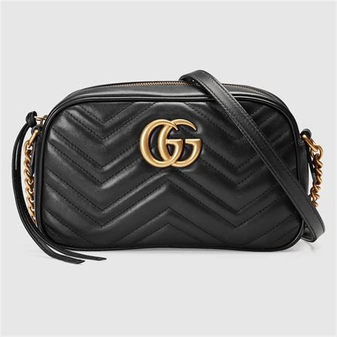 borsa gucci parallela|Borsa GG Marmont Small in pelle matelassé in Nero .